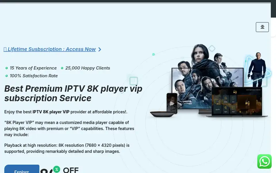 Screenshot of 8kplayervip.com