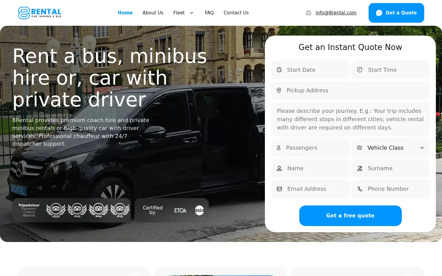 Screenshot of 8rental.com