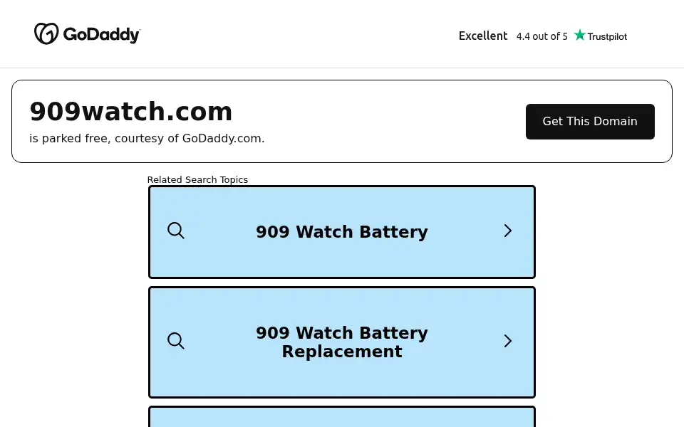Screenshot of 909watch.com