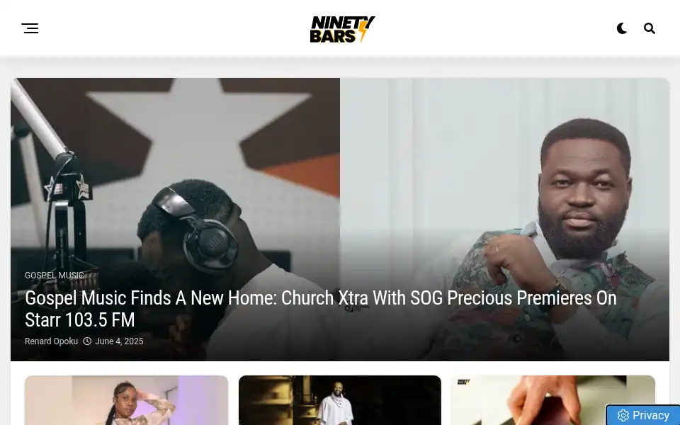 Screenshot of 90bars.com