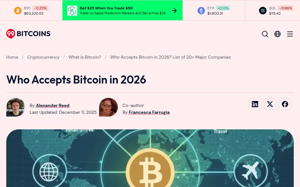 Screenshot of 99bitcoin.com