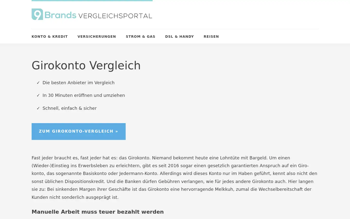 Screenshot of 9brands.de