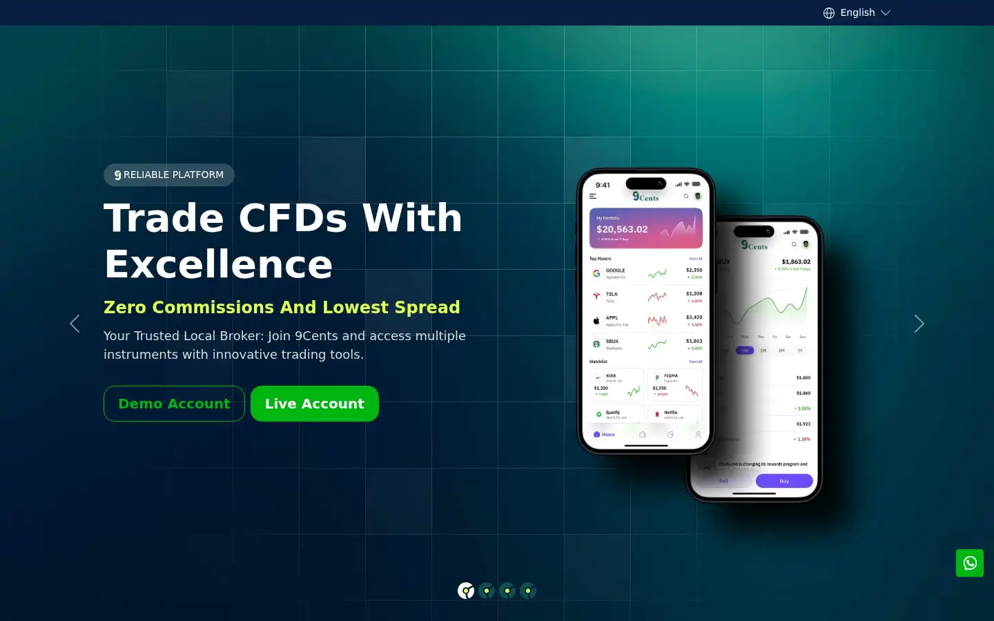 Screenshot of 9cents.com