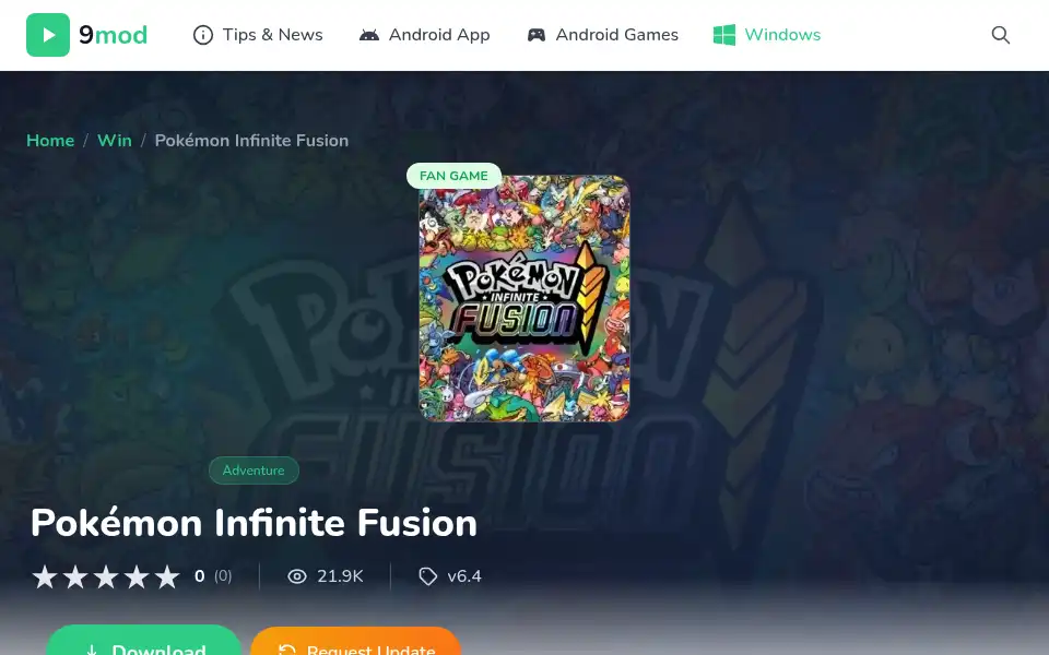 Screenshot of 9mod.com