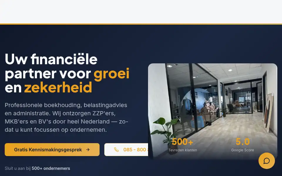 Screenshot of a-fiscaal.nl