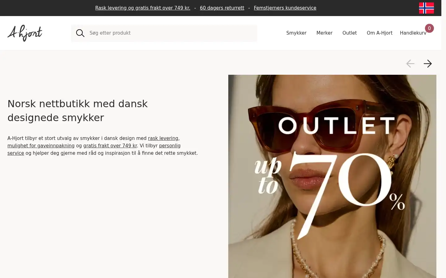 Screenshot of a-hjort.dk