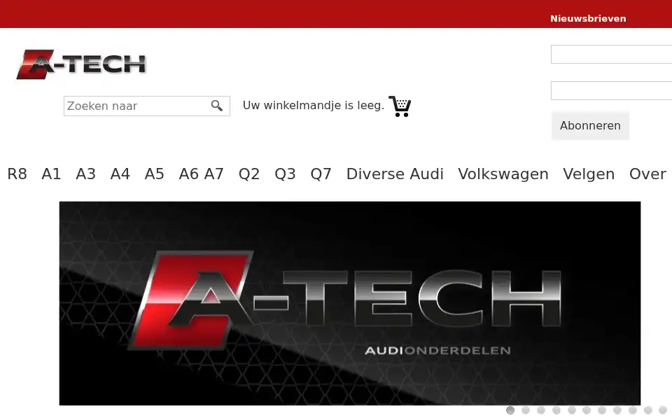 Screenshot of a-techparts.nl
