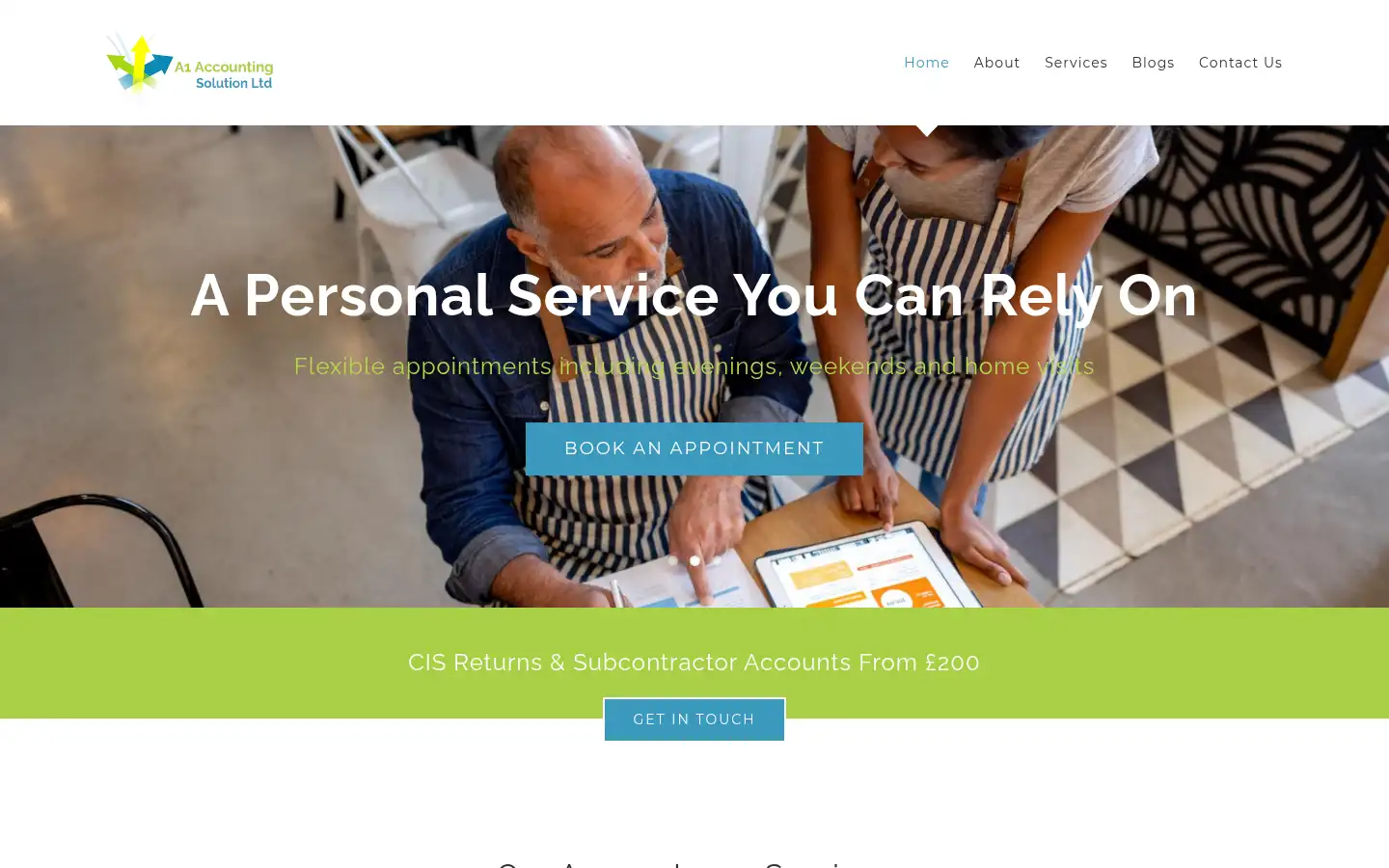 Screenshot of a1accountingsolution.co.uk