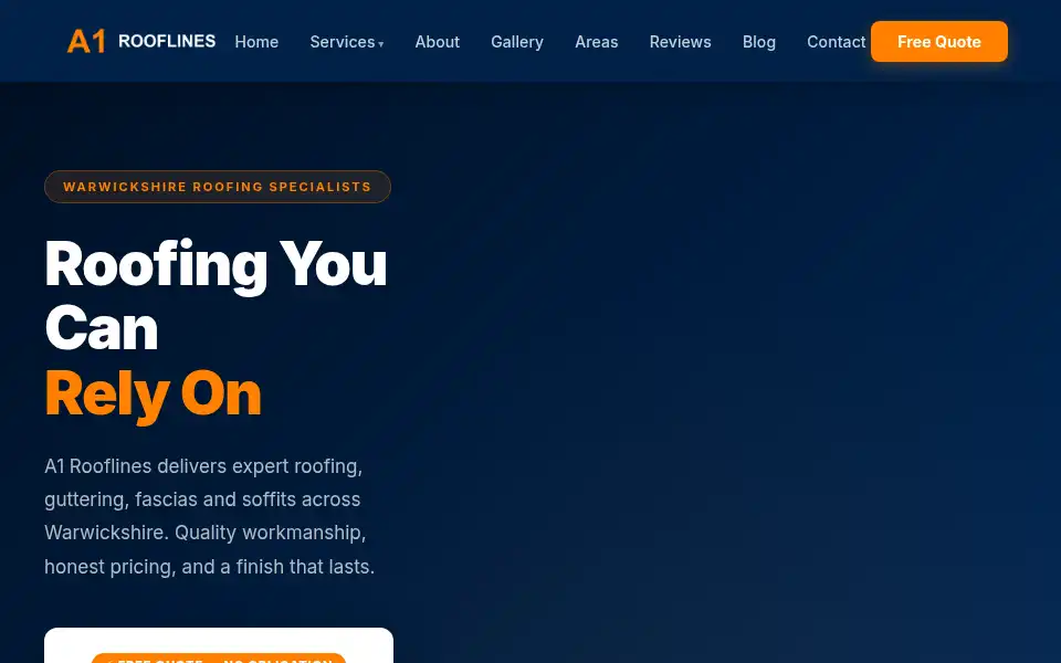 Screenshot of a1rooflines.com