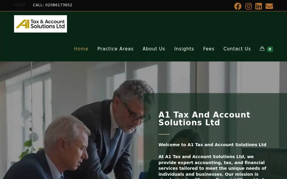 Screenshot of a1tas.co.uk