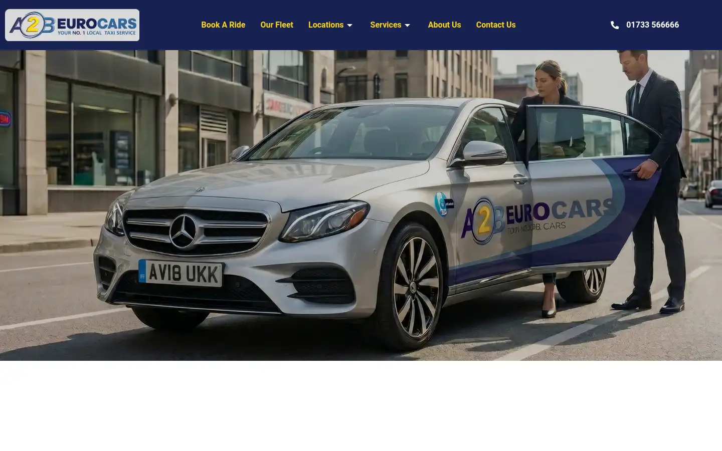 Screenshot of a2beurocars.co.uk