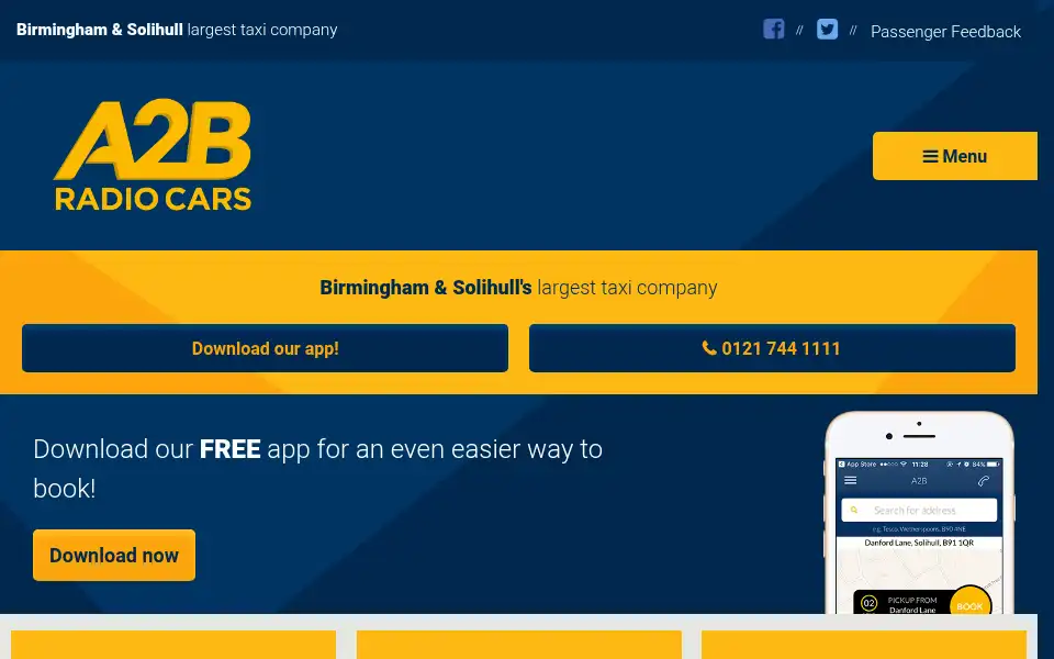 Screenshot of a2bradiocars.com