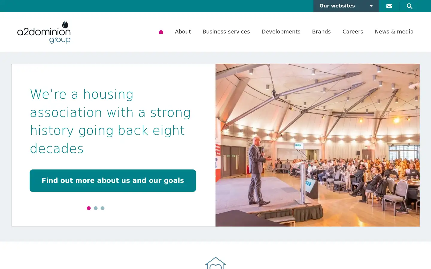 Screenshot of a2dominiongroup.co.uk