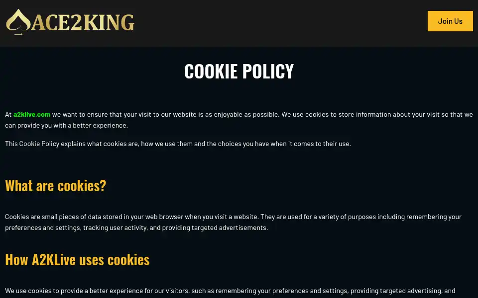 Screenshot of a2klive.com