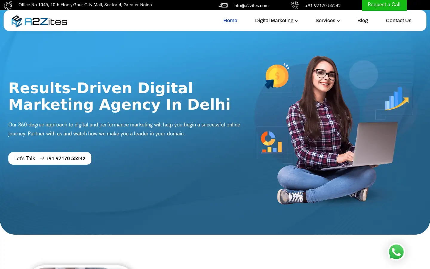Screenshot of a2zites.com