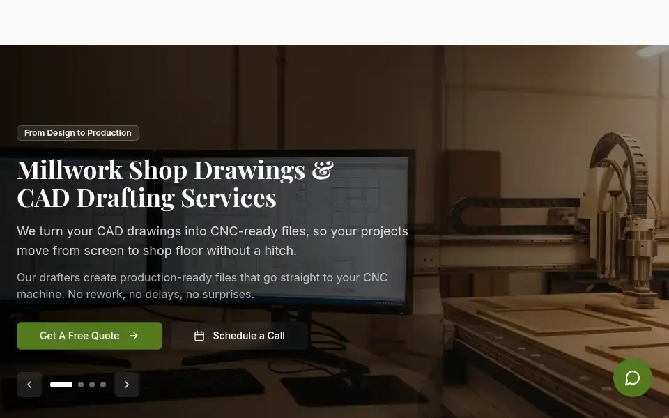 Screenshot of a2zmillwork.com