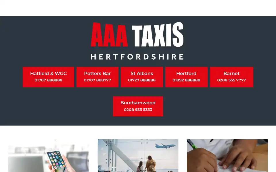 Screenshot of aaataxis.com