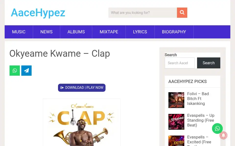 Screenshot of aacehypez.net