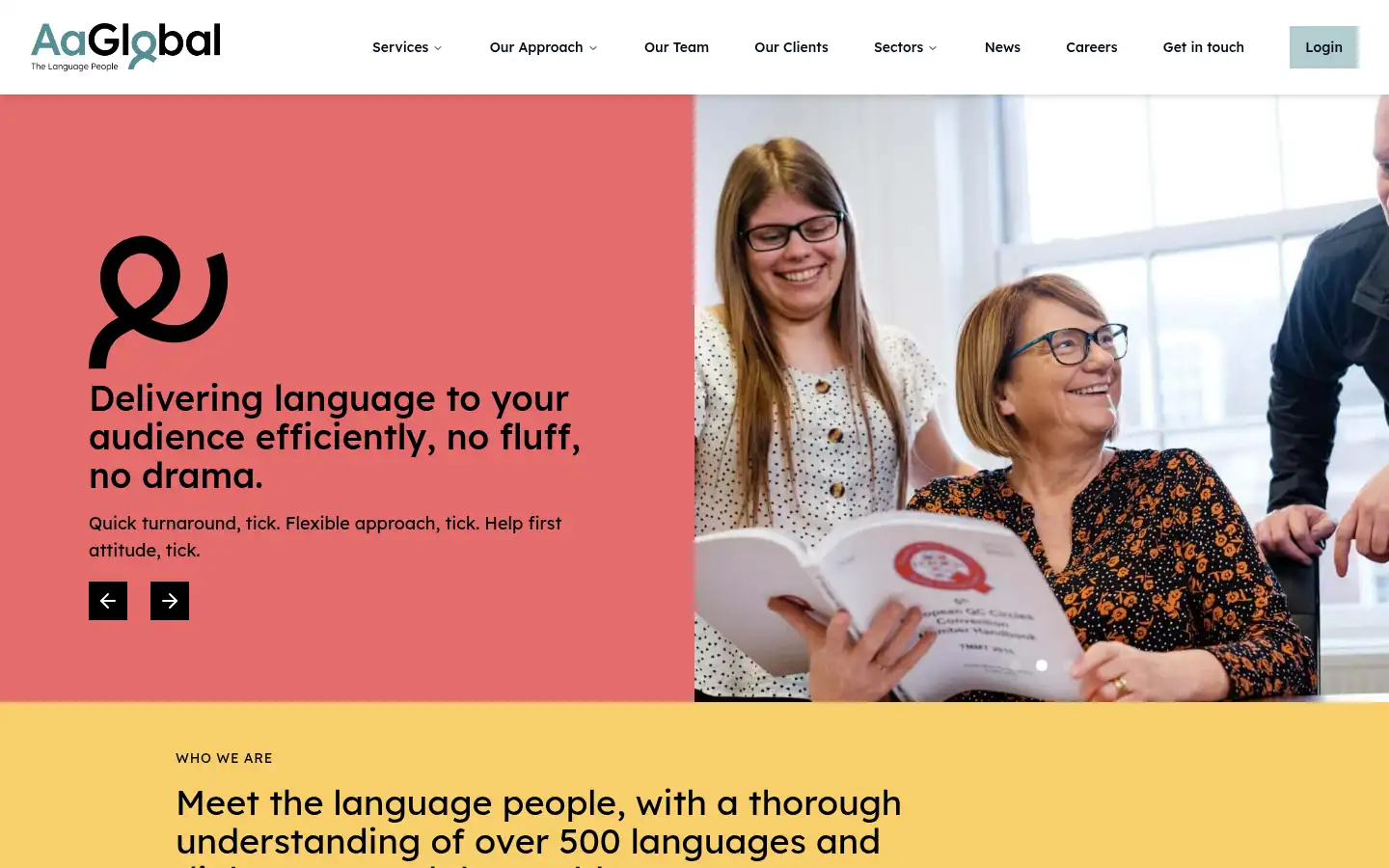 Screenshot of aaglobal.co.uk