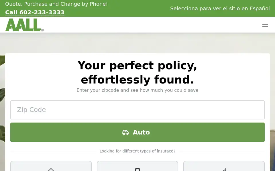 Screenshot of aall.net