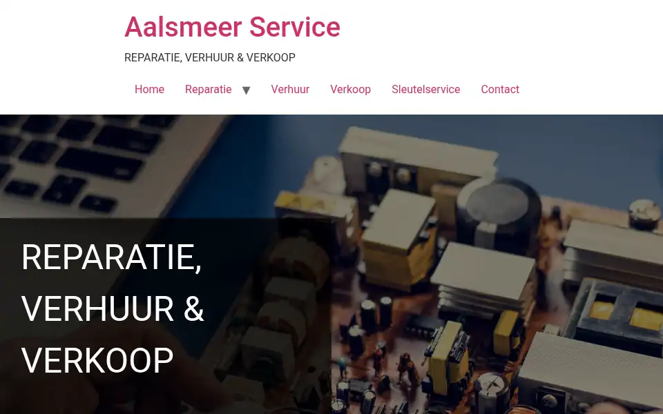 Screenshot of aalsmeer-service.nl