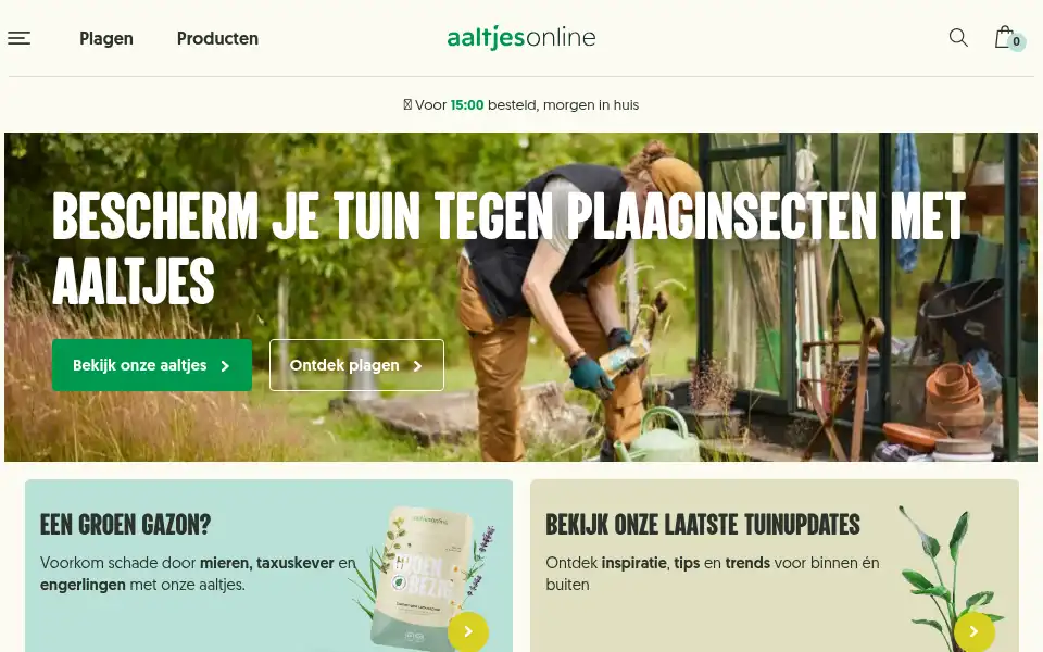 Screenshot of aaltjesonline.nl