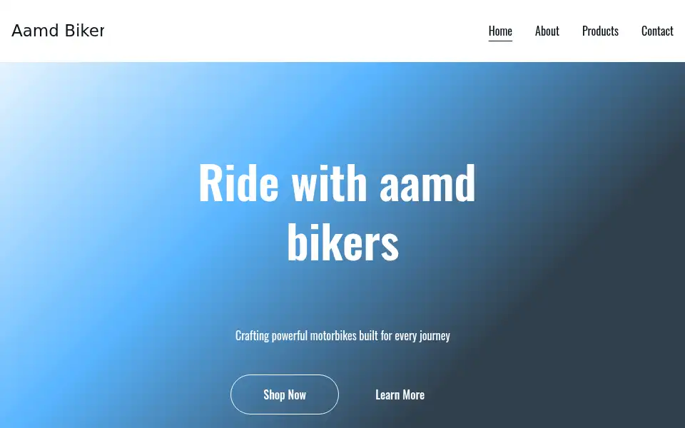 Screenshot of aamdbikers.com