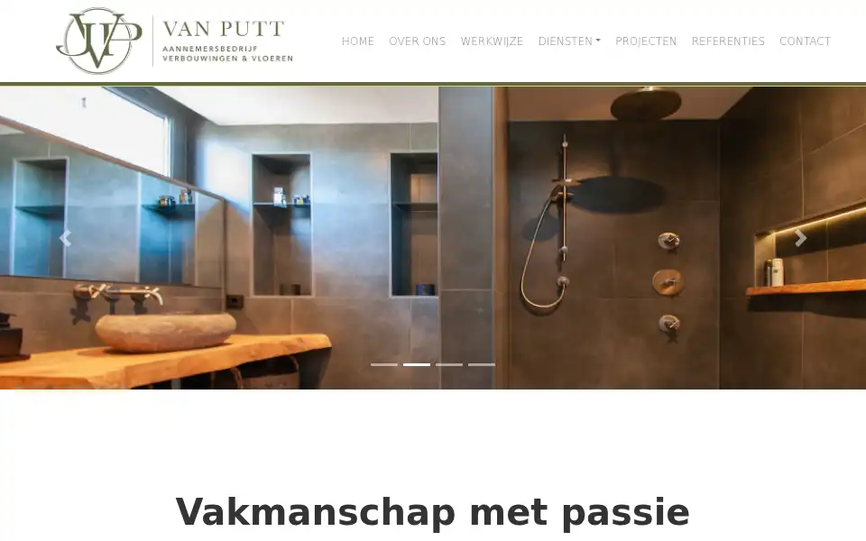Screenshot of aannemersbedrijfvanputt.nl