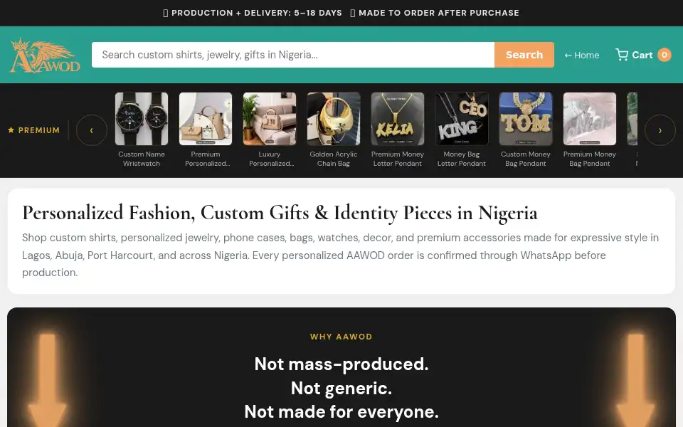 Screenshot of aawodlegacy.com