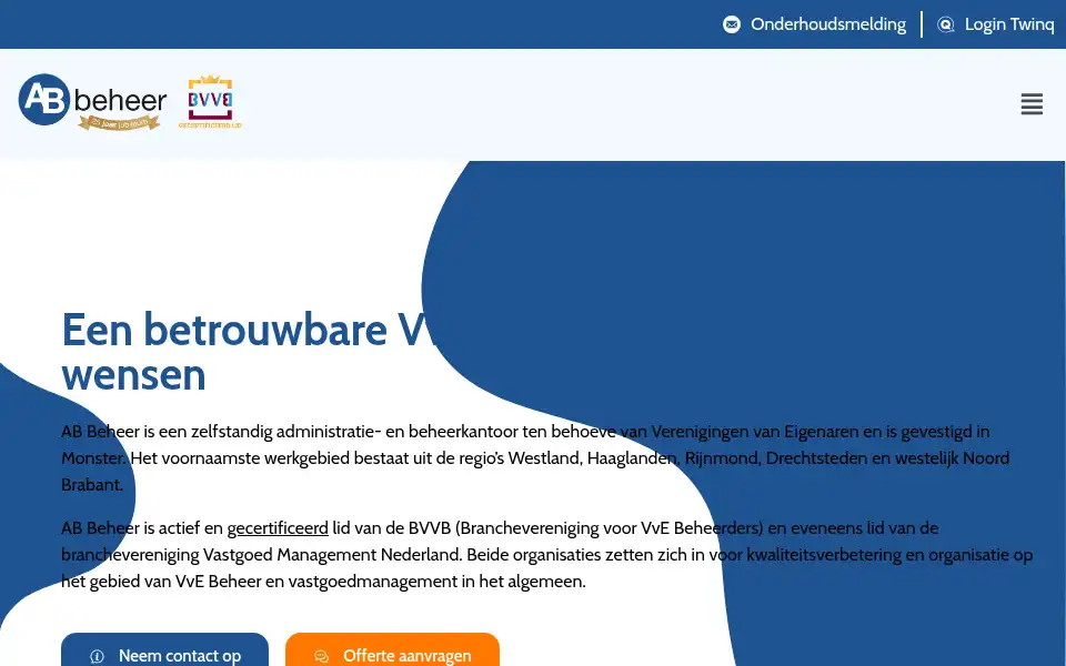 Screenshot of ab-beheer.nl