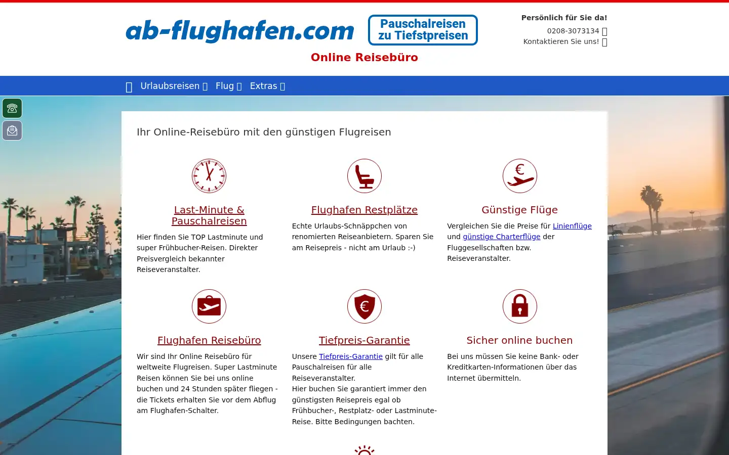 Screenshot of ab-flughafen.com