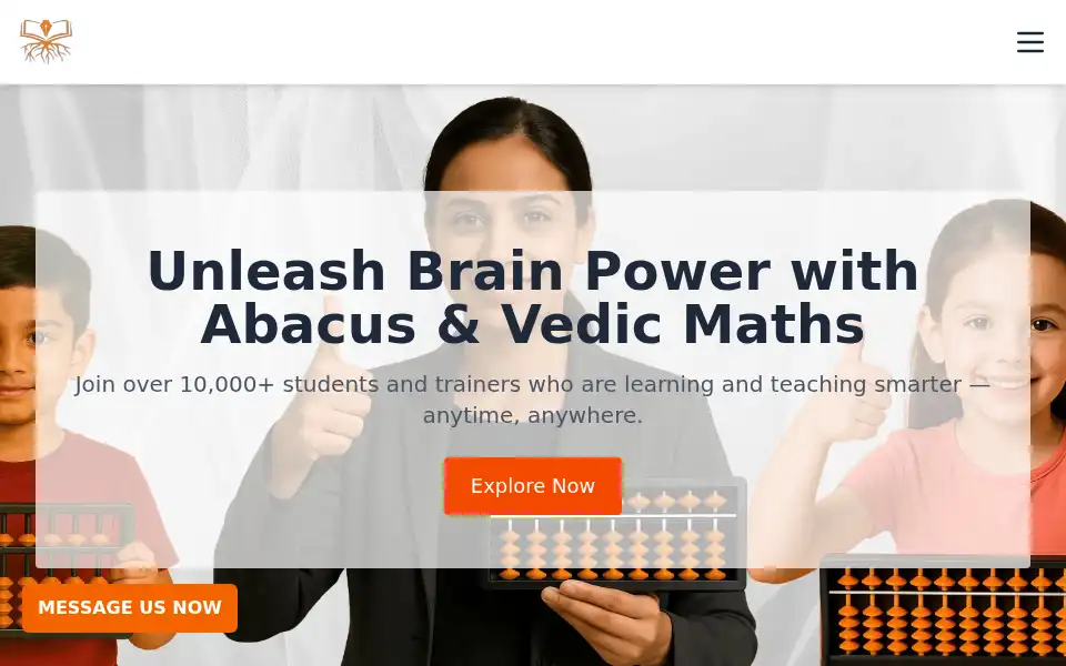 Screenshot of abacusclassesonline.com
