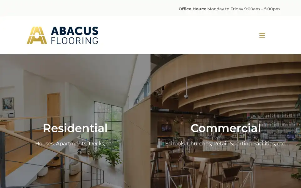 Screenshot of abacusflooring.com.au