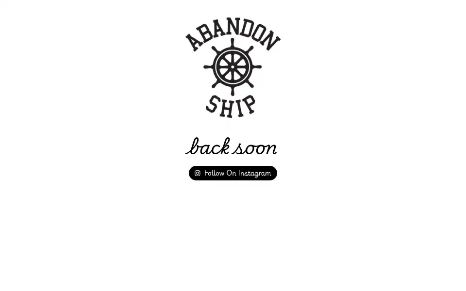 Screenshot of abandonshipapparel.com