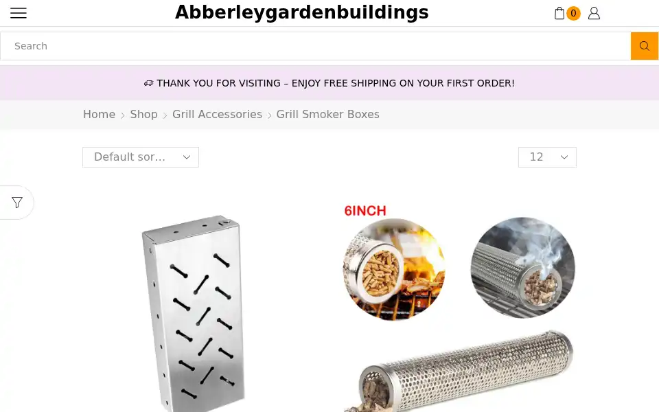 Screenshot of abberleygardenbuildings.co.uk
