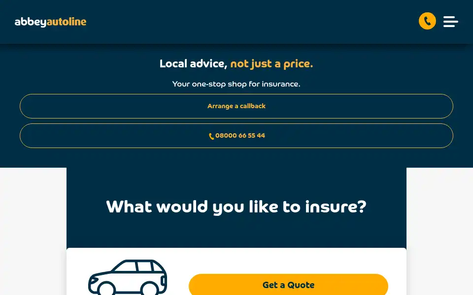 Screenshot of abbeyautoline.co.uk