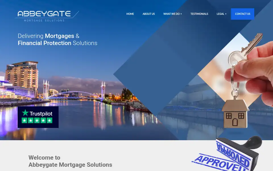 Screenshot of abbeygatemortgages.co.uk