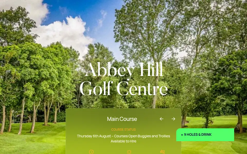 Screenshot of abbeyhillgc.co.uk