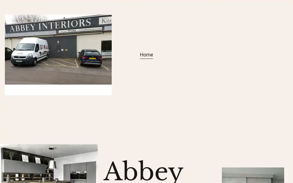 Screenshot of abbeyinteriors.co.uk