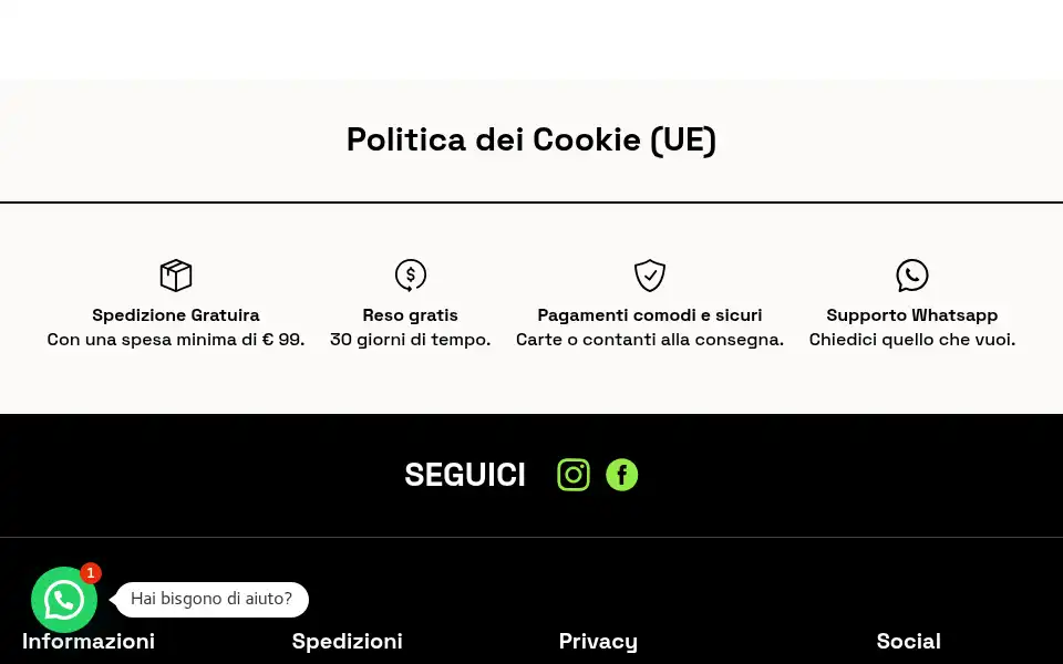 Screenshot of abbigliamentostore.com