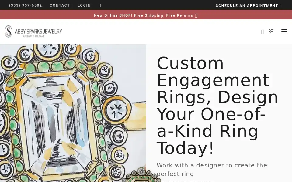 Screenshot of abbysparks.com