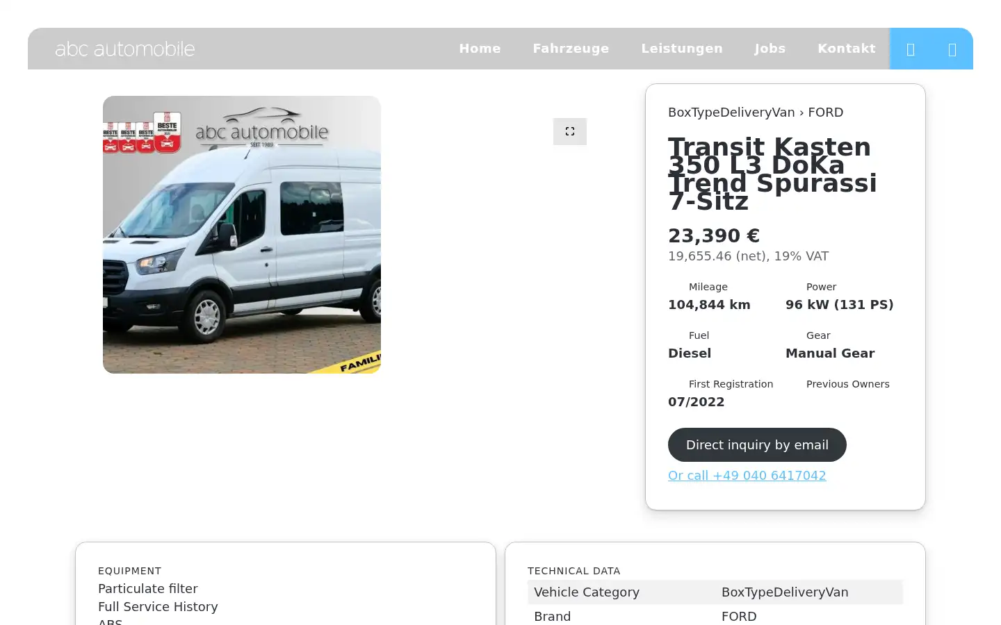 Screenshot of abc-automobile.de