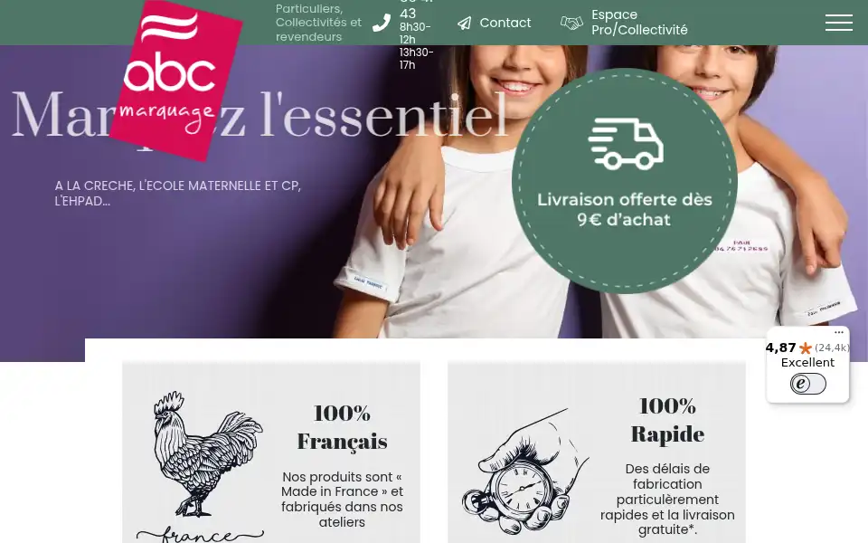 Screenshot of abc-marquage.com
