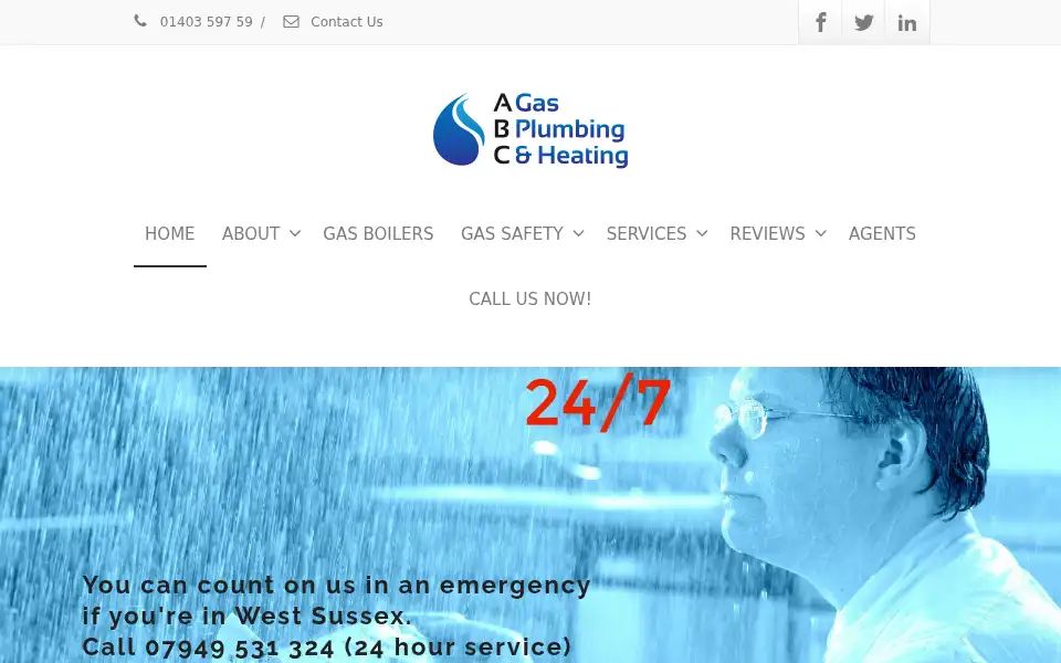 Screenshot of abcgas.co.uk