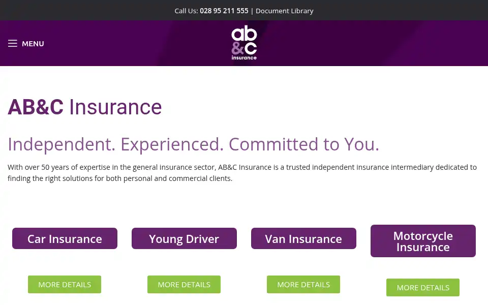 Screenshot of abcni.co.uk