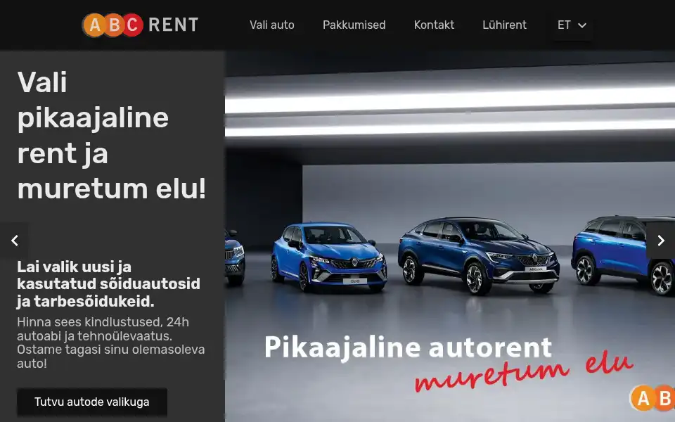 Screenshot of abcrent.ee