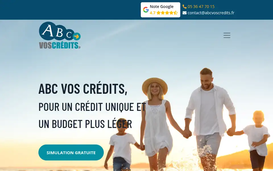 Screenshot of abcvoscredits.fr