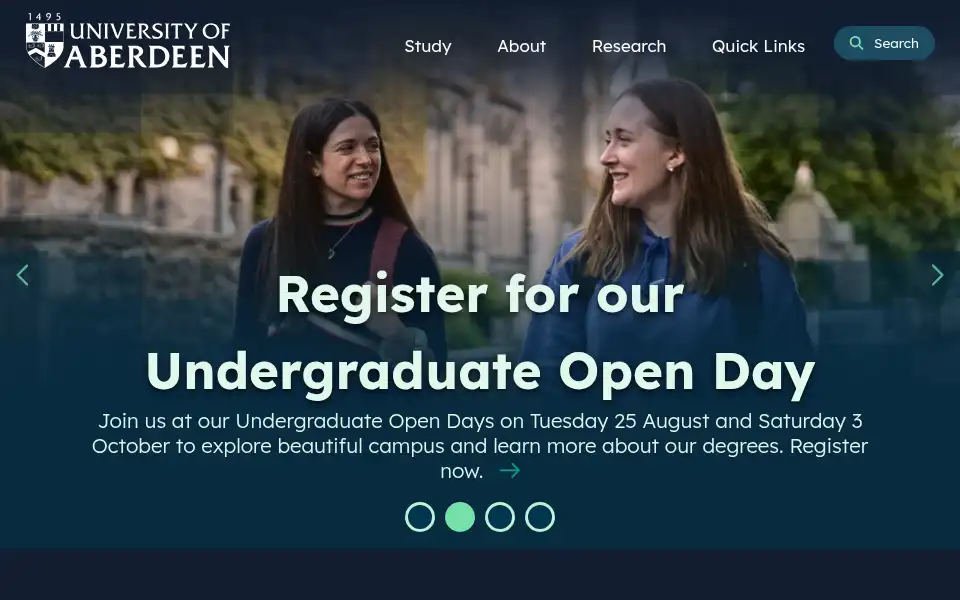 Screenshot of abdn.ac.uk