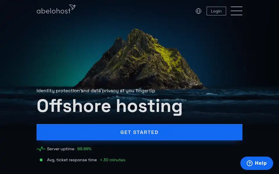 Screenshot of abelohost.com