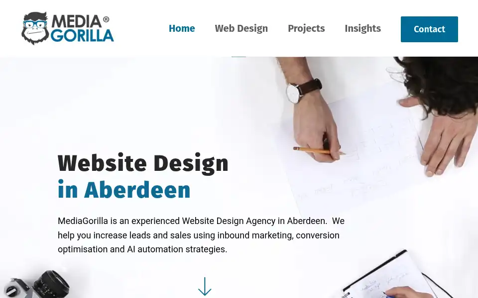 Screenshot of aberdeenwebsitedesign.net